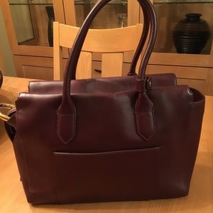EUC  J Crew Leather Satchel